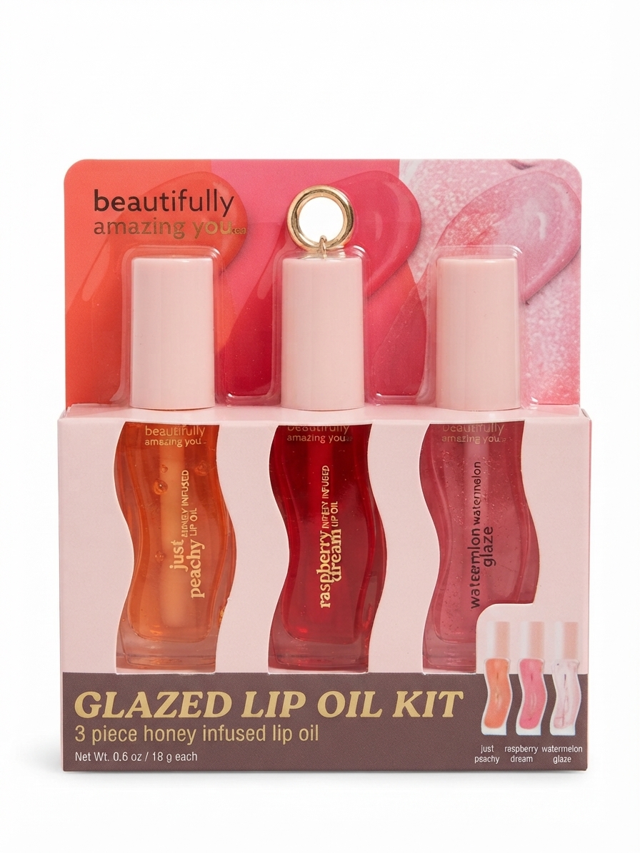 kit de aceites labiales infundidos con miel
