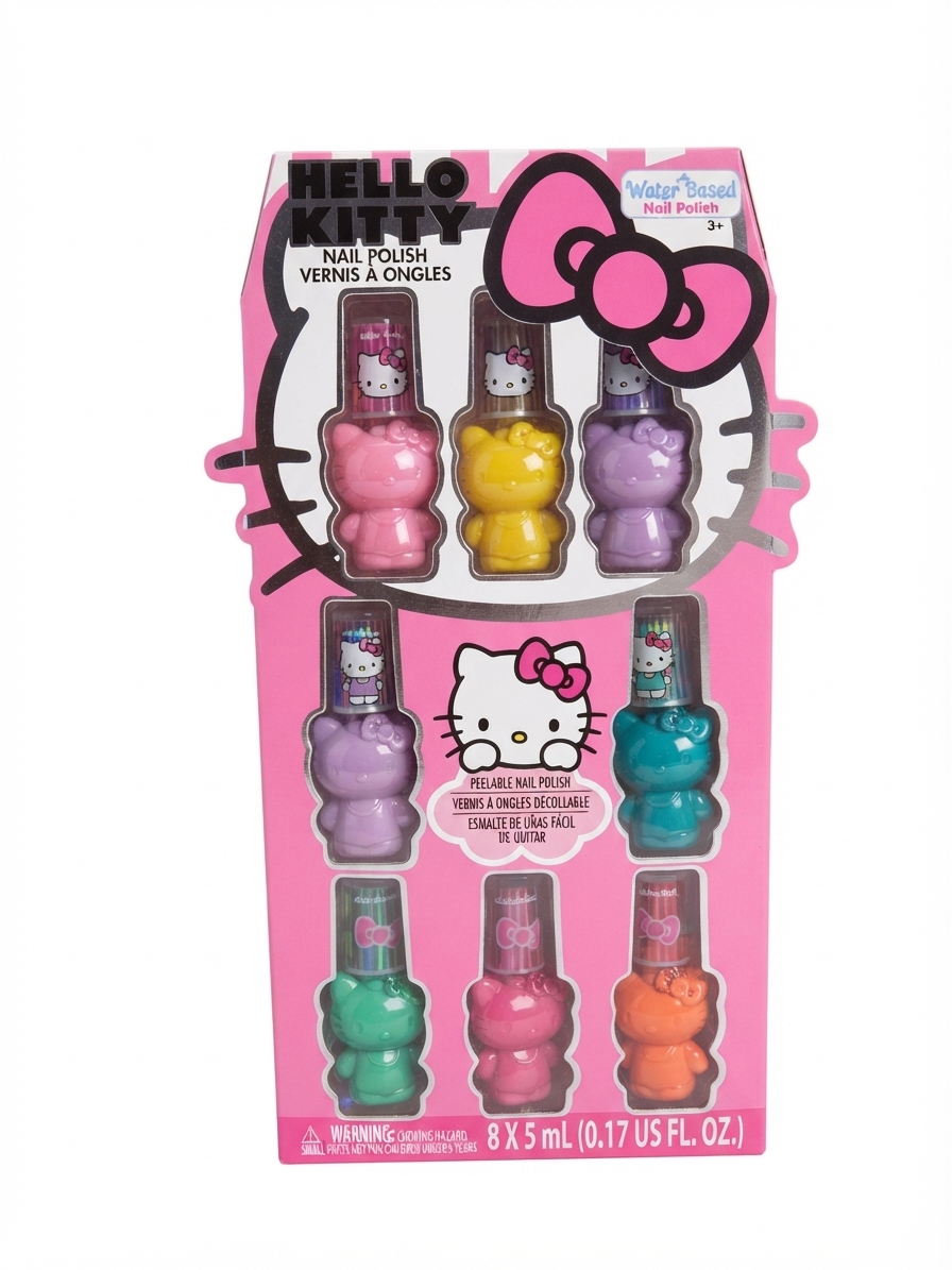 Set de 8 esmaltes de uñas peel-off a base de agua