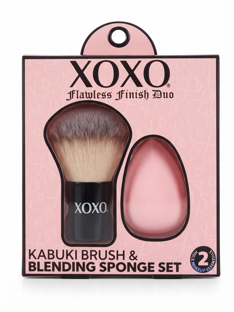 Juego de brochas y esponjas de maquillaje