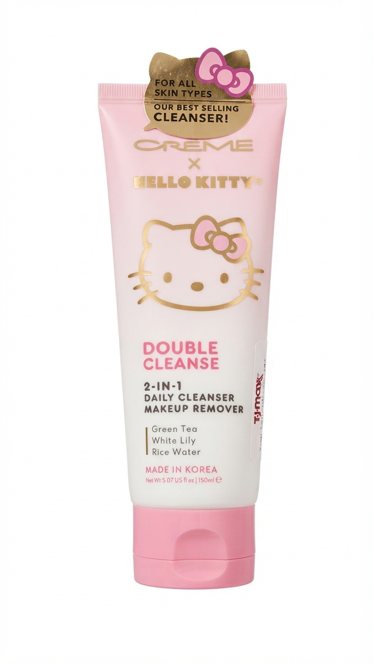 The Crème Shop x Hello Kitty Double Cleanse 2-In-1 Facial Cleanser.