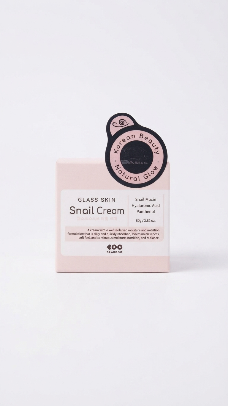 Crema facial Dearboo Glass Skin Snail Cream.