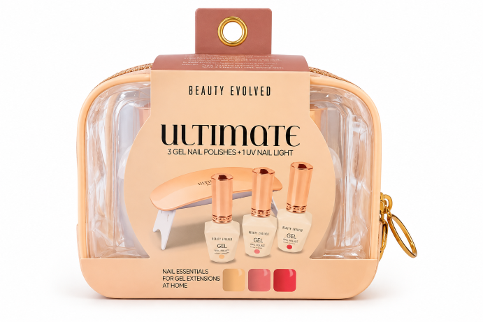 Kit de uñas en tono durazno nude
