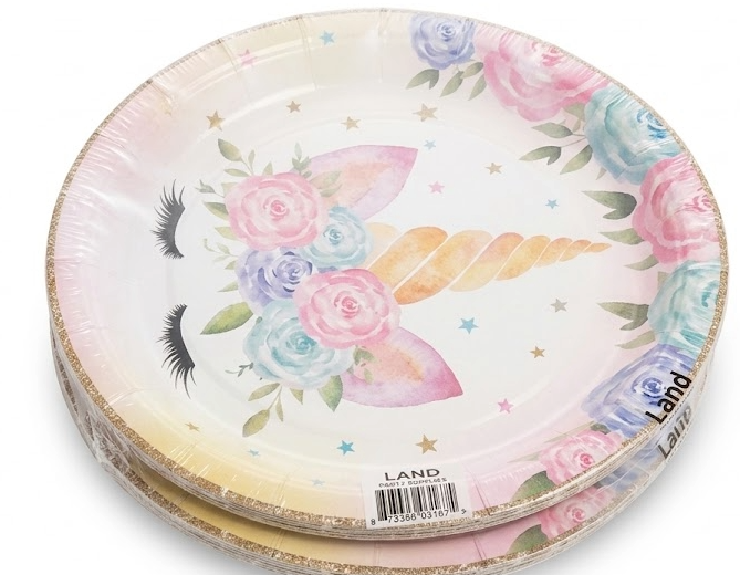 PLATOS ANIMADOS UNICORNIO