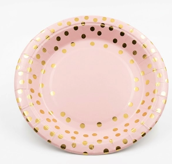 PLATOS ANIMADOS ROSADO CLARO