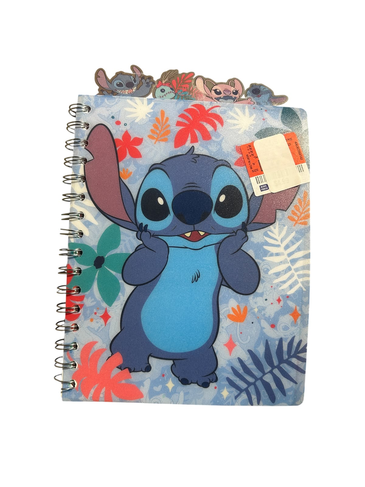 Libreta de espiral con pestañas de Disney Stitch